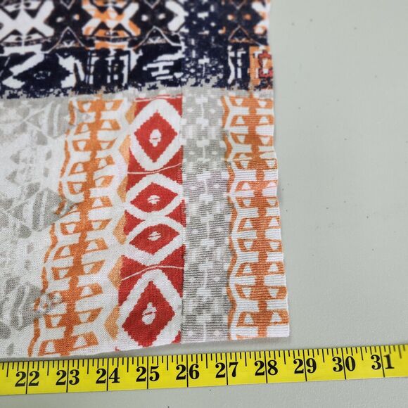 Nic + Zoe Womens Plus 3/4 Sleeve Linen Blend Sweater Size 2X Aztec Multicolor - Picture 8 of 10